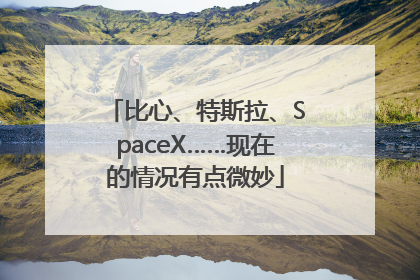 比心、特斯拉、SpaceX……现在的情况有点微妙