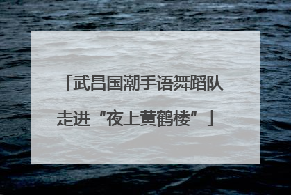 武昌国潮手语舞蹈队走进“夜上黄鹤楼”