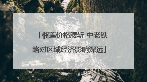 榴莲价格腰斩 中老铁路对区域经济影响深远