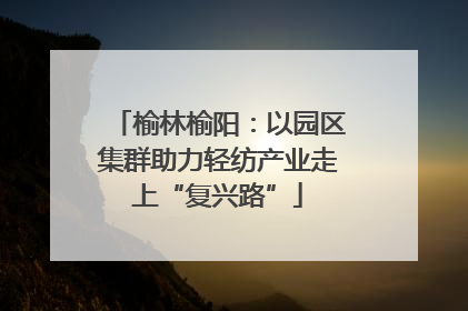 榆林榆阳：以园区集群助力轻纺产业走上“复兴路”