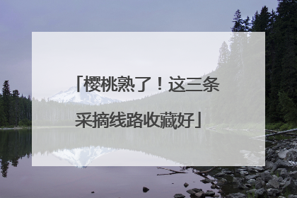 樱桃熟了！这三条采摘线路收藏好