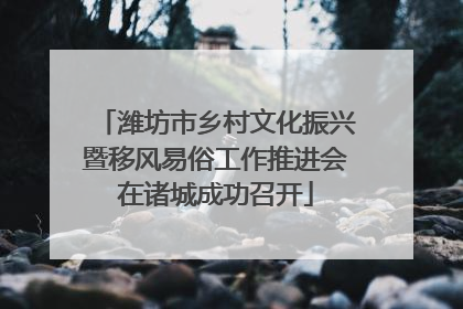 潍坊市乡村文化振兴暨移风易俗工作推进会在诸城成功召开