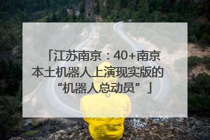 江苏南京：40+南京本土机器人上演现实版的“机器人总动员”