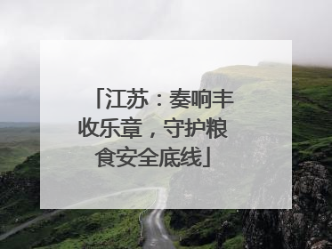 江苏：奏响丰收乐章，守护粮食安全底线