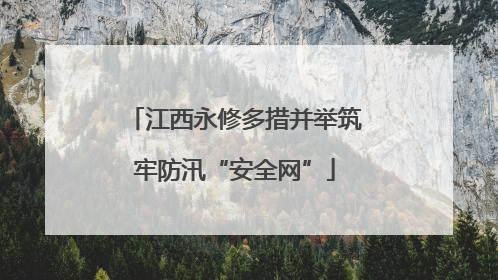 江西永修多措并举筑牢防汛“安全网”