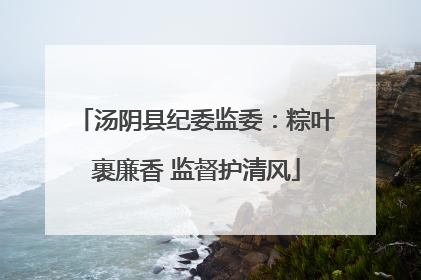 汤阴县纪委监委：粽叶裹廉香 监督护清风