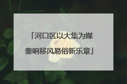 河口区以大集为媒 奏响移风易俗新乐章