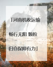河南机收运输畅行无阻 颗粒归仓保障有力
