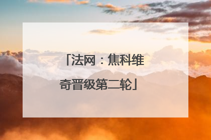 法网：焦科维奇晋级第二轮
