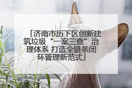 济南市历下区创新建筑垃圾“一案三查”治理体系 打造全链条闭环管理新范式