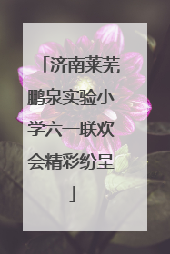 济南莱芜鹏泉实验小学六一联欢会精彩纷呈
