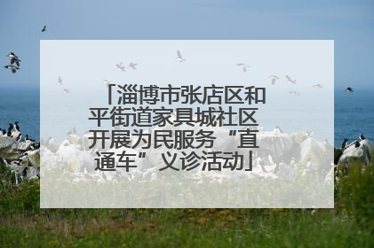 淄博市张店区和平街道家具城社区开展为民服务“直通车”义诊活动