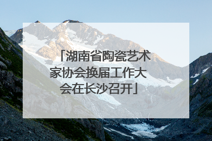 湖南省陶瓷艺术家协会换届工作大会在长沙召开
