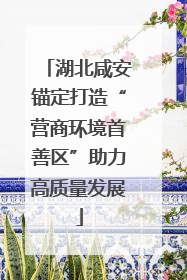 湖北咸安锚定打造“营商环境首善区”助力高质量发展