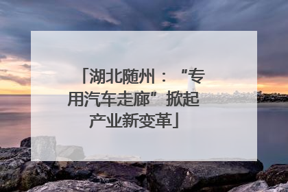湖北随州：“专用汽车走廊”掀起产业新变革