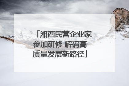湘西民营企业家参加研修 解码高质量发展新路径