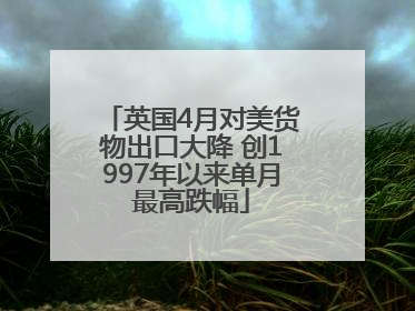 英国4月对美货物出口大降 创1997年以来单月最高跌幅