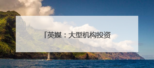 英媒：大型机构投资者正在撤出美国市场
