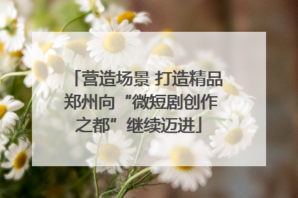 营造场景 打造精品 郑州向“微短剧创作之都”继续迈进