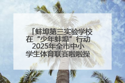 蚌埠第三实验学校在“少年蚌埠”行动2025年全市中小学生体育联赛啦啦操比赛中获佳绩