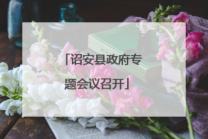 诏安县政府专题会议召开