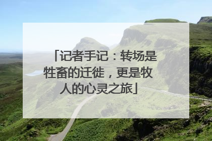 记者手记：转场是牲畜的迁徙，更是牧人的心灵之旅