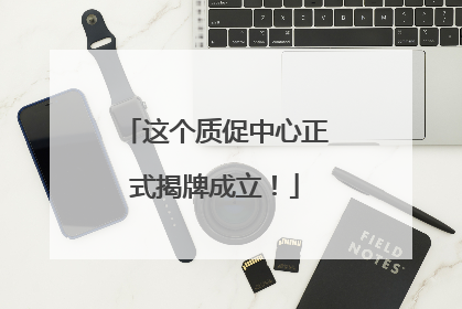 这个质促中心正式揭牌成立！