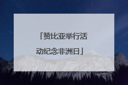 赞比亚举行活动纪念非洲日