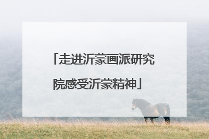 走进沂蒙画派研究院感受沂蒙精神