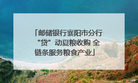 邮储银行襄阳市分行“贷”动夏粮收购 全链条服务粮食产业