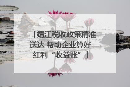 靖江税收政策精准送达 帮助企业算好红利“收益账”