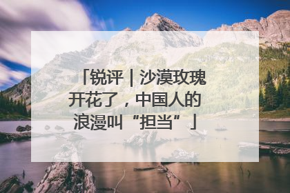锐评｜沙漠玫瑰开花了，中国人的浪漫叫“担当”