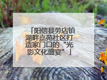 阳信县劳店镇湖畔嘉苑社区打造家门口的“光影文化盛宴”