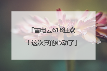 雷电云618狂欢！这次真的心动了