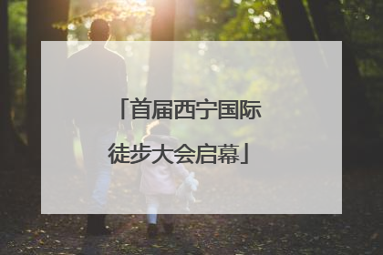首届西宁国际徒步大会启幕