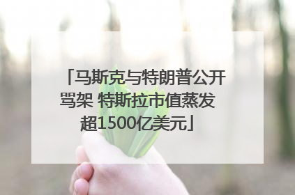 马斯克与特朗普公开骂架 特斯拉市值蒸发超1500亿美元