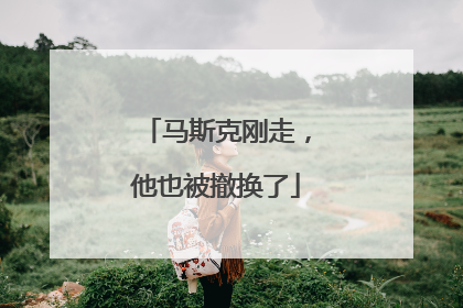 马斯克刚走，他也被撤换了