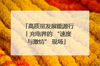 高质量发展能源行丨充电界的 “速度与激情” 现场
