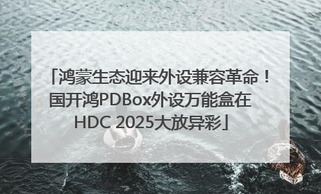 鸿蒙生态迎来外设兼容革命！国开鸿PDBox外设万能盒在HDC 2025大放异彩