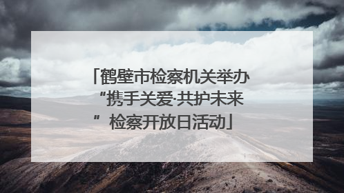 鹤壁市检察机关举办“携手关爱·共护未来”检察开放日活动