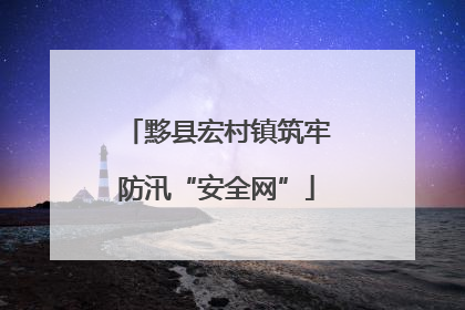 黟县宏村镇筑牢防汛“安全网”