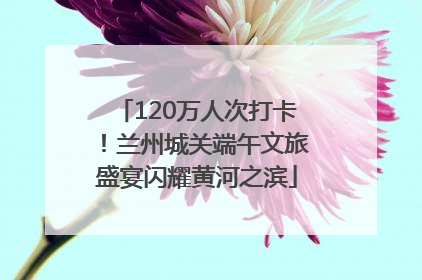 120万人次打卡！兰州城关端午文旅盛宴闪耀黄河之滨
