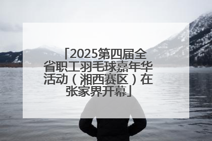 2025第四届全省职工羽毛球嘉年华活动（湘西赛区）在张家界开幕