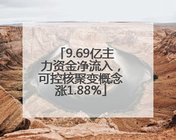 9.69亿主力资金净流入，可控核聚变概念涨1.88%