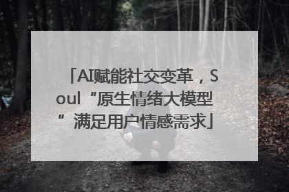 AI赋能社交变革，Soul“原生情绪大模型”满足用户情感需求