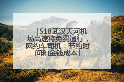 S18武汉天河机场高速将免费通行，网约车司机：节约时间和金钱成本
